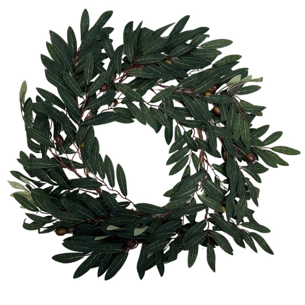 Toolhome Blossoms – Wreath Olive Leaf – 60cm