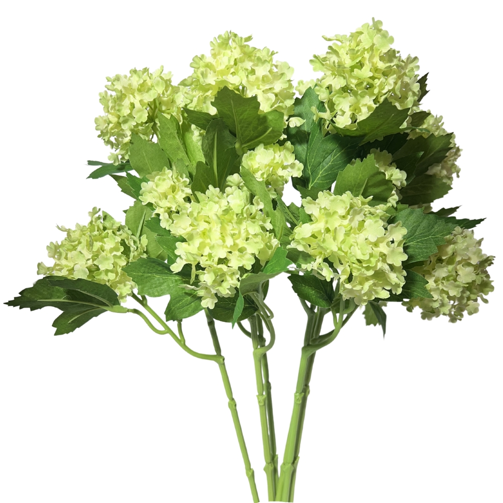 Toolhome Blossoms – Snowball – Green (Pack of 6 Stems) – 46cm
