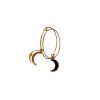 NuLuDa Jewellery-Moon Hoop Earrings – Gold Plated NuLuDa Jewellery-Moon Hoop Earrings – Gold Plated