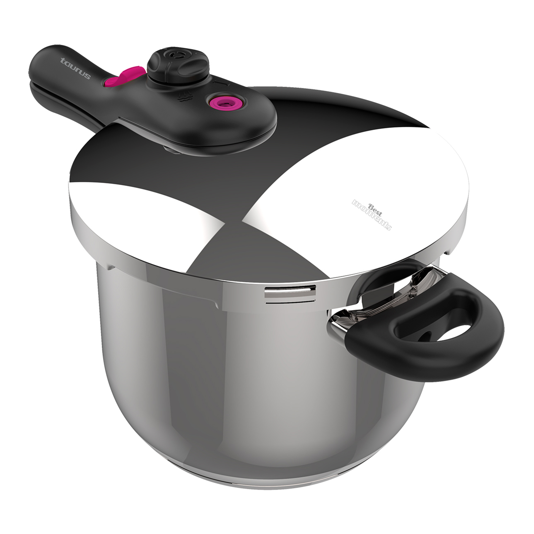 Taurus Pressure Cooker With Valve Pressure Controller Stainless Steel 8L