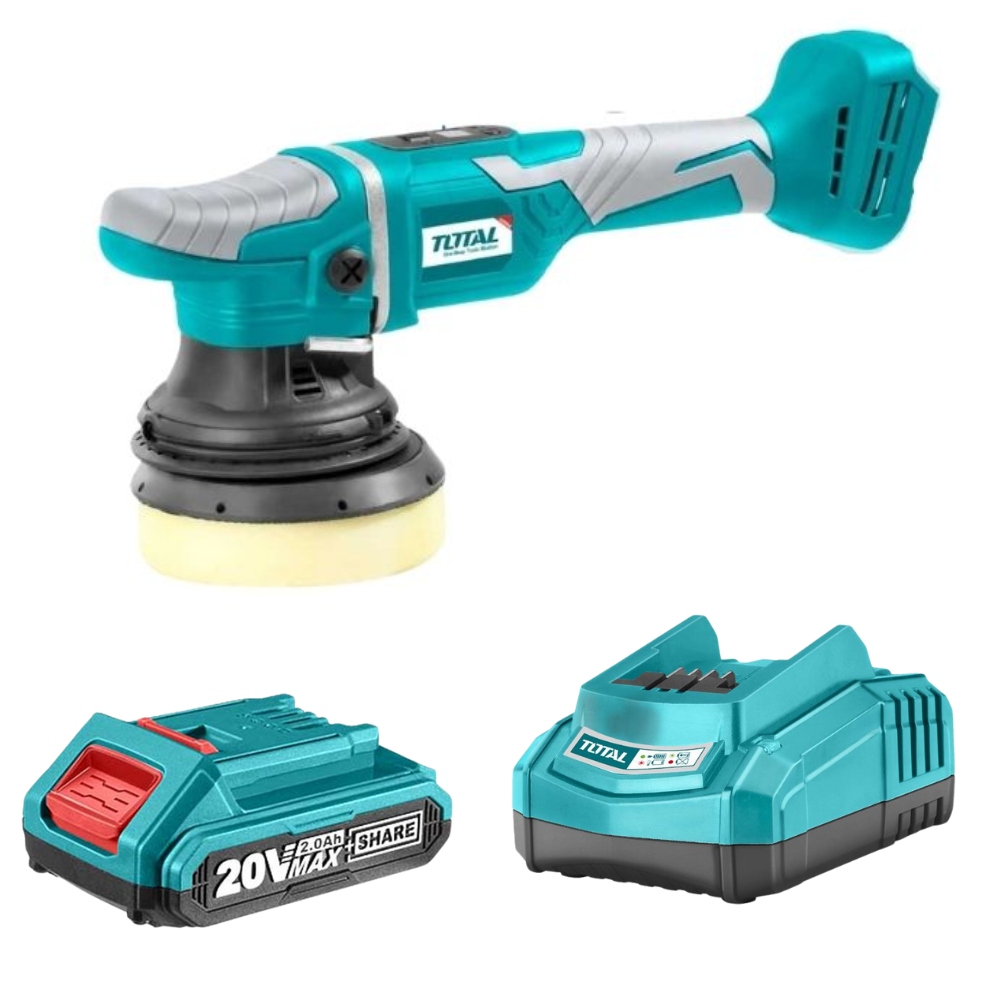 Total Tools – Angle Polisher With 2.0Ah Battery & Charger