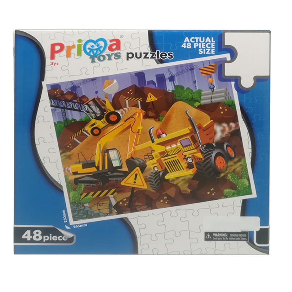 Prima Toys – 48 Piece Boys Puzzles – Construction