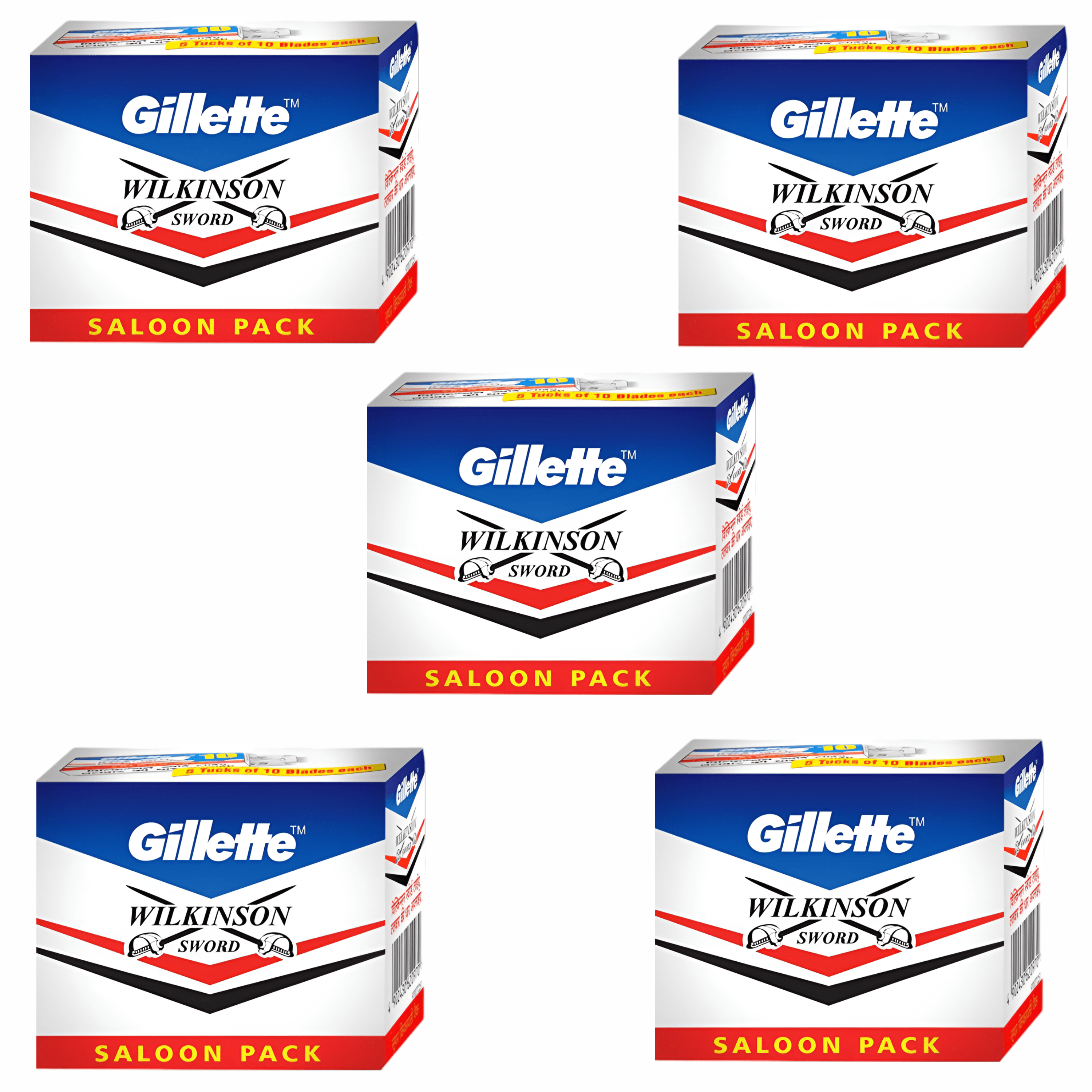 Gillette Wilkinson Sword: Premium Double Edge Razor Blades – Pack of 250