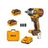 Ingco – Impact Wrench – 1/2″ – 500NM – 2x 4.0Ah Batteries Ingco – Impact Wrench – 1/2″ – 500NM – 2x 4.0Ah Batteries