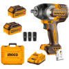 Ingco – Impact Wrench – 1/2″ – 850NM – 2x 4.0Ah Batteries Ingco – Impact Wrench – 1/2″ – 850NM – 2x 4.0Ah Batteries
