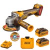 Ingco – Angle Grinder Cordless Kit – 115MM – 2 x 4.0Ah Batteries Ingco – Angle Grinder Cordless Kit – 115MM – 2 x 4.0Ah Batteries