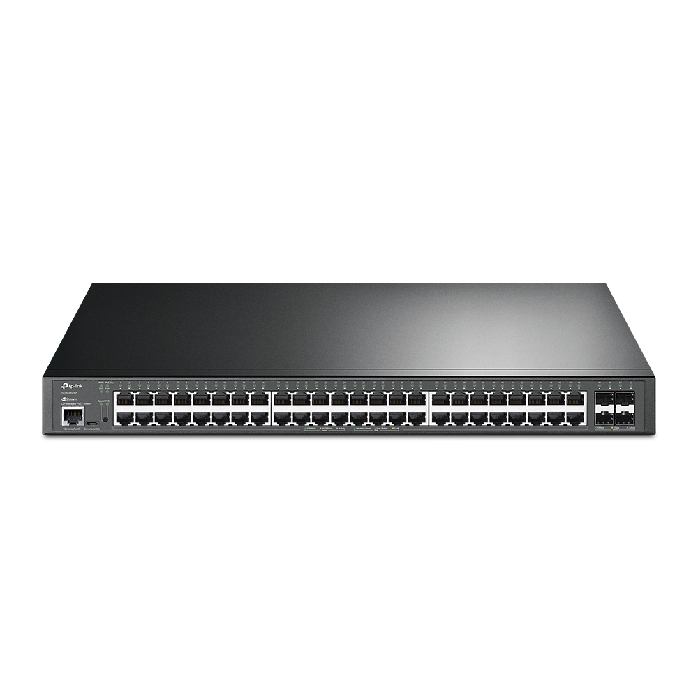 48-Port Gigabit and 4-Port 10GE SFP+ L2+ Managed Switch with 48-Port PoE+