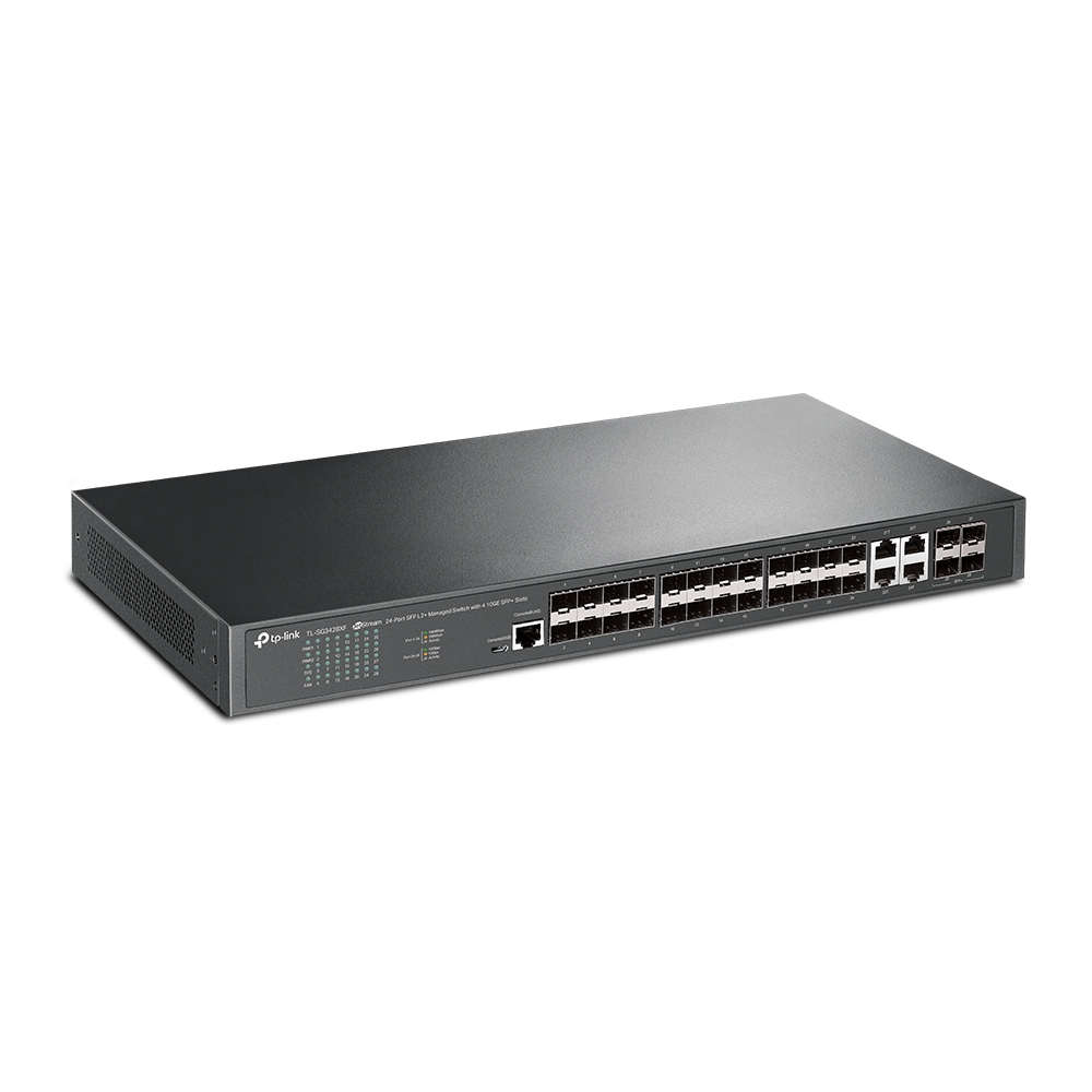 24-Port SFP L2+ Managed Switch with 4 10GE SFP+ Slots
