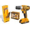 Ingco – Lithium-Ion Cordless Drill (20V) & Masonry Drill Bit Set – Combo Ingco – Lithium-Ion Cordless Drill (20V) & Masonry Drill Bit Set – Combo