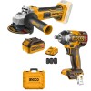 Ingco – Lithium-Ion Impact Wrench (20V) with Angle Grinder – Combo Ingco – Lithium-Ion Impact Wrench (20V) with Angle Grinder – Combo
