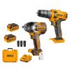Ingco – Lithium-Ion Impact Wrench (20V) with Cordless Drill (20V) – Combo Ingco – Lithium-Ion Impact Wrench (20V) with Cordless Drill (20V) – Combo