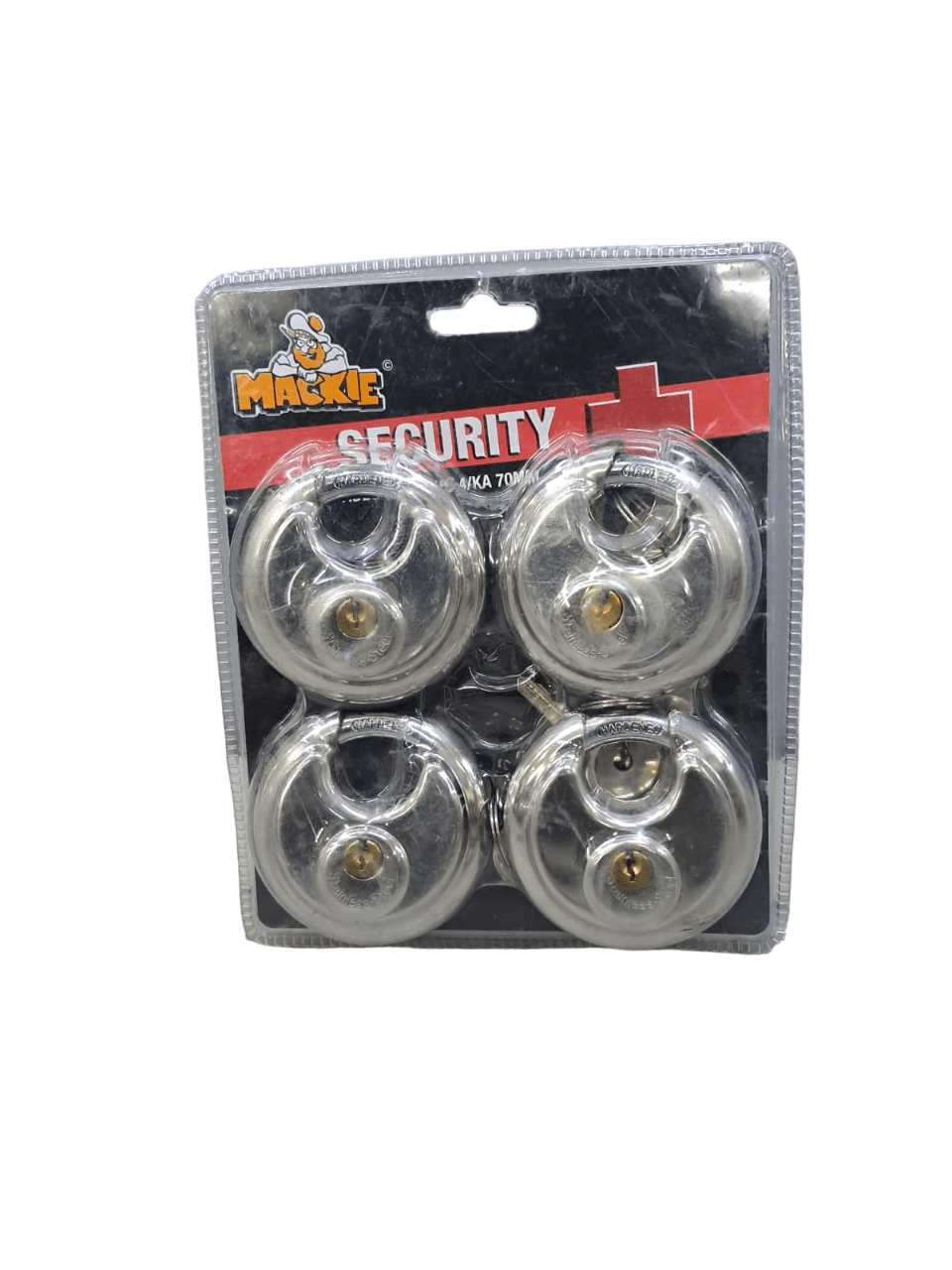 Mackie Discus Padlock 70mm 4 pieces