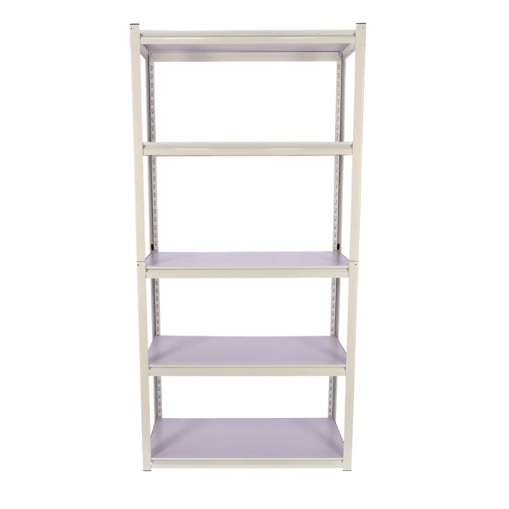 Stallion – Steel Shelving 5 Tier All Steel (183 x 90 x 40cm) – White
