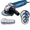 Bosch – GWS 700 Angle Grinder with Cutting Discs and Metal Flap Discs Bosch – GWS 700 Angle Grinder with Cutting Discs and Metal Flap Discs
