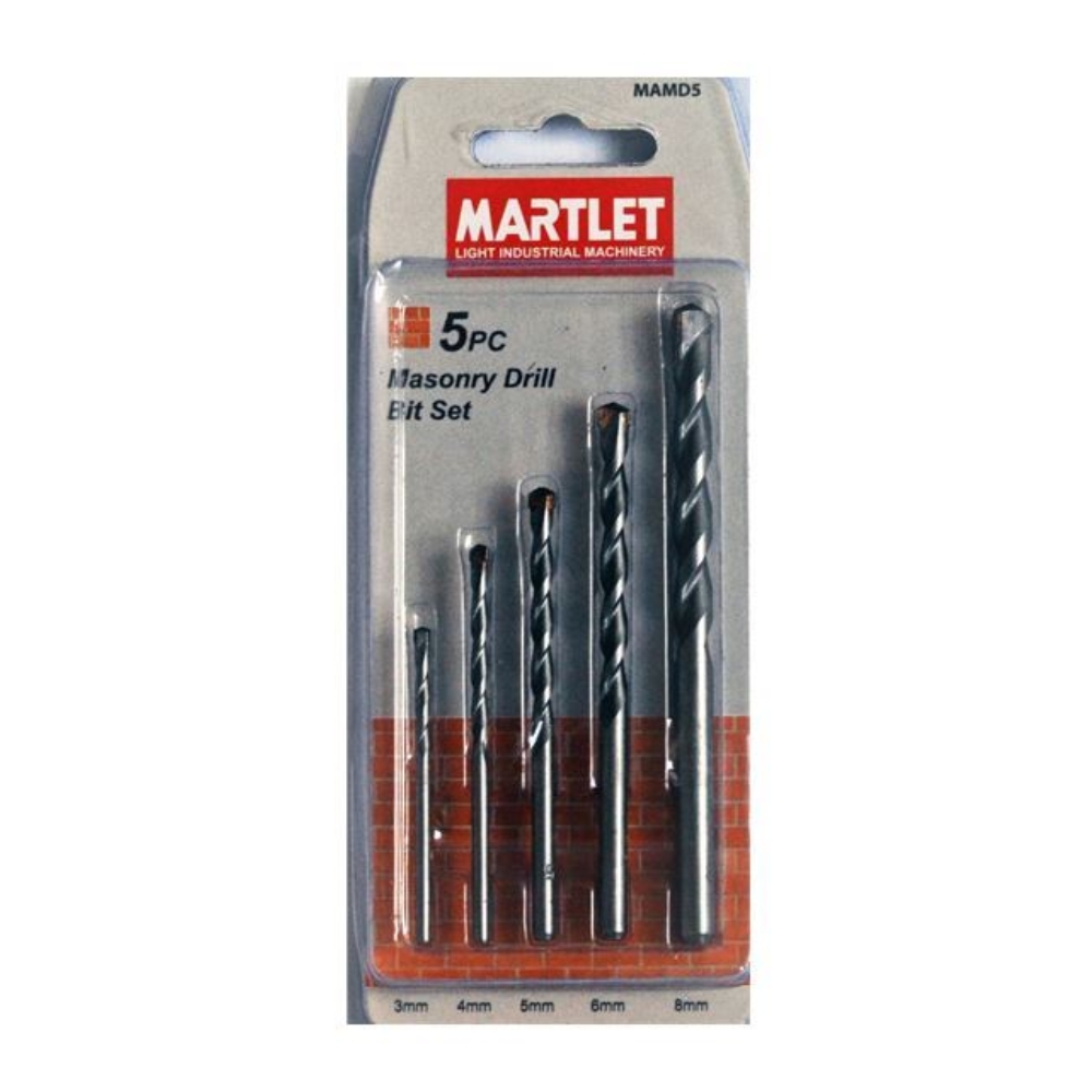 Martlet – Drill Bit Set Masonry 5 Piece
