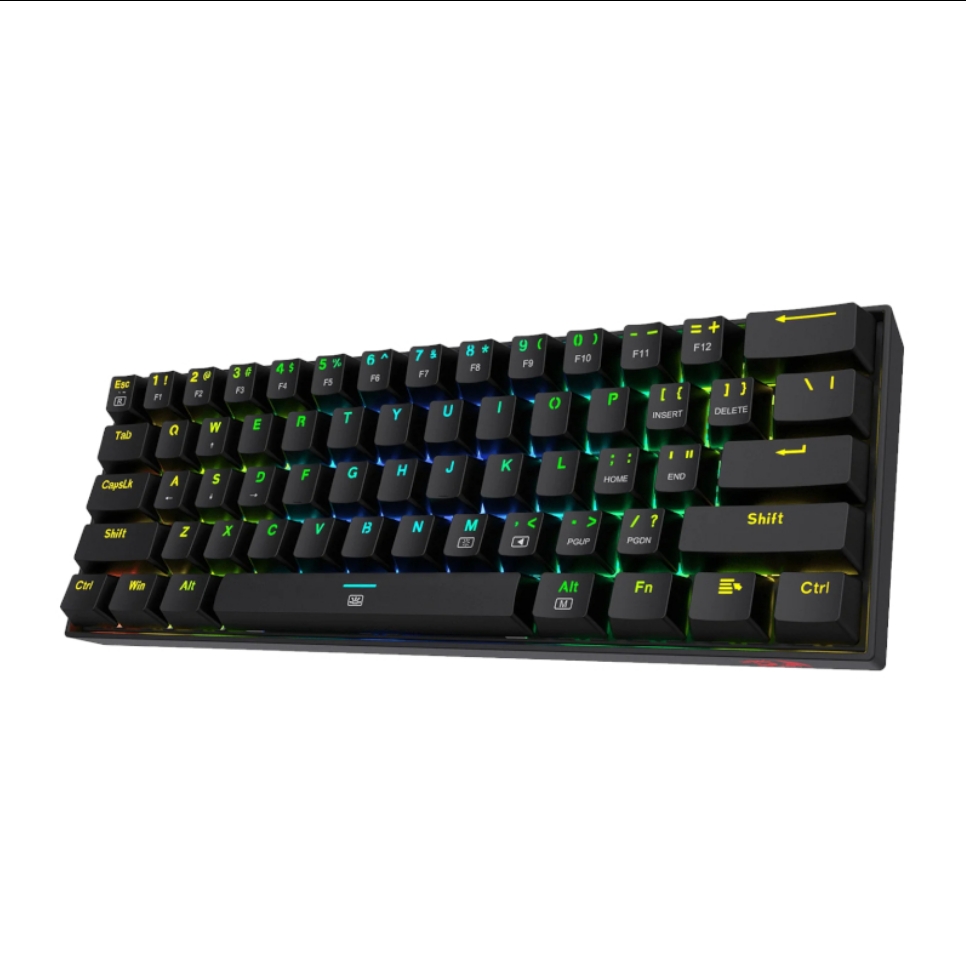 REDRAGON DRAGONBORN Wired Mechanical Keyboard RGB 61 Key Design – Black