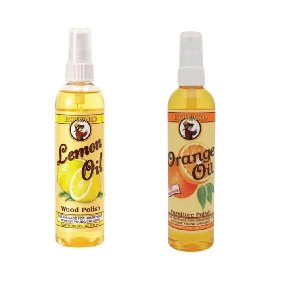 Howard – Lemon Oil Wood Spray & Orange Oil Furnishing Polish (236ml)