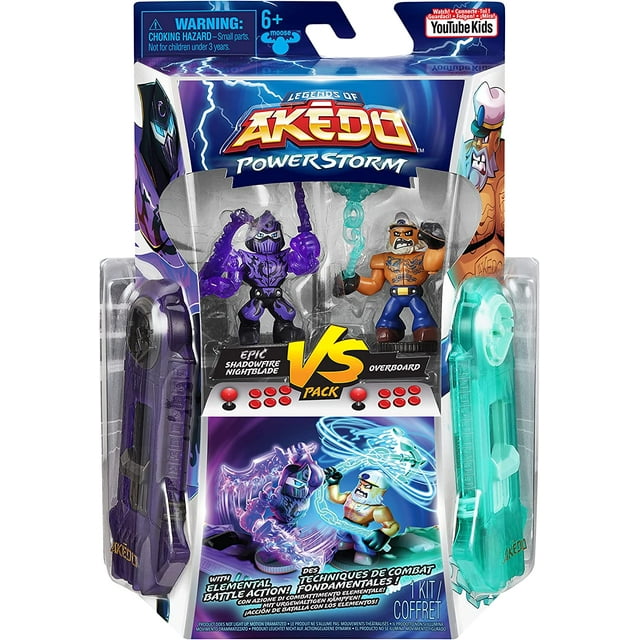 Akedo – Versus 2 Pack – Shadowfire nightblade VS OverBoard