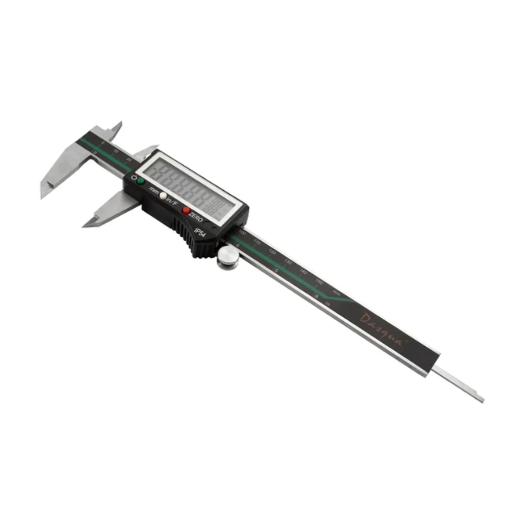 Dasqua – 150mm Metal Digital Vernier – Black Plastic Face