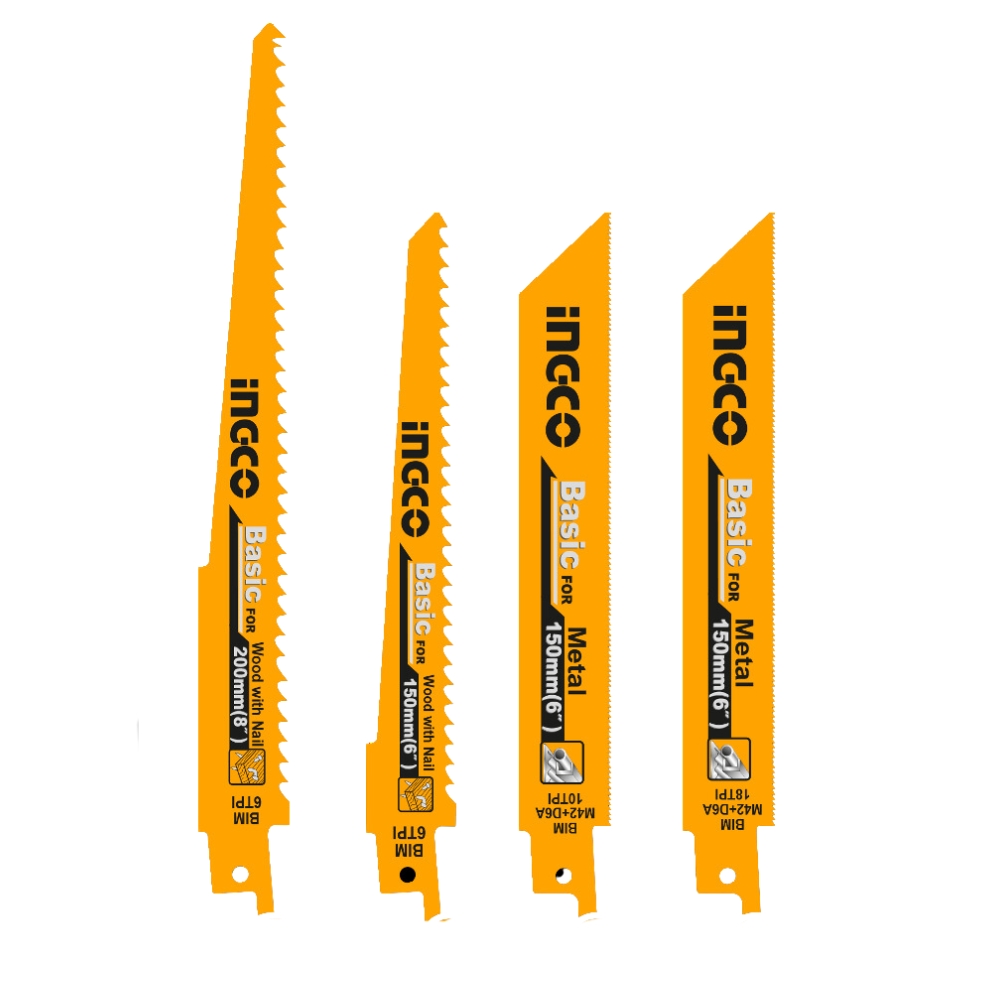 Ingco – Reciprocating Saw Blades Set – 10Pcs