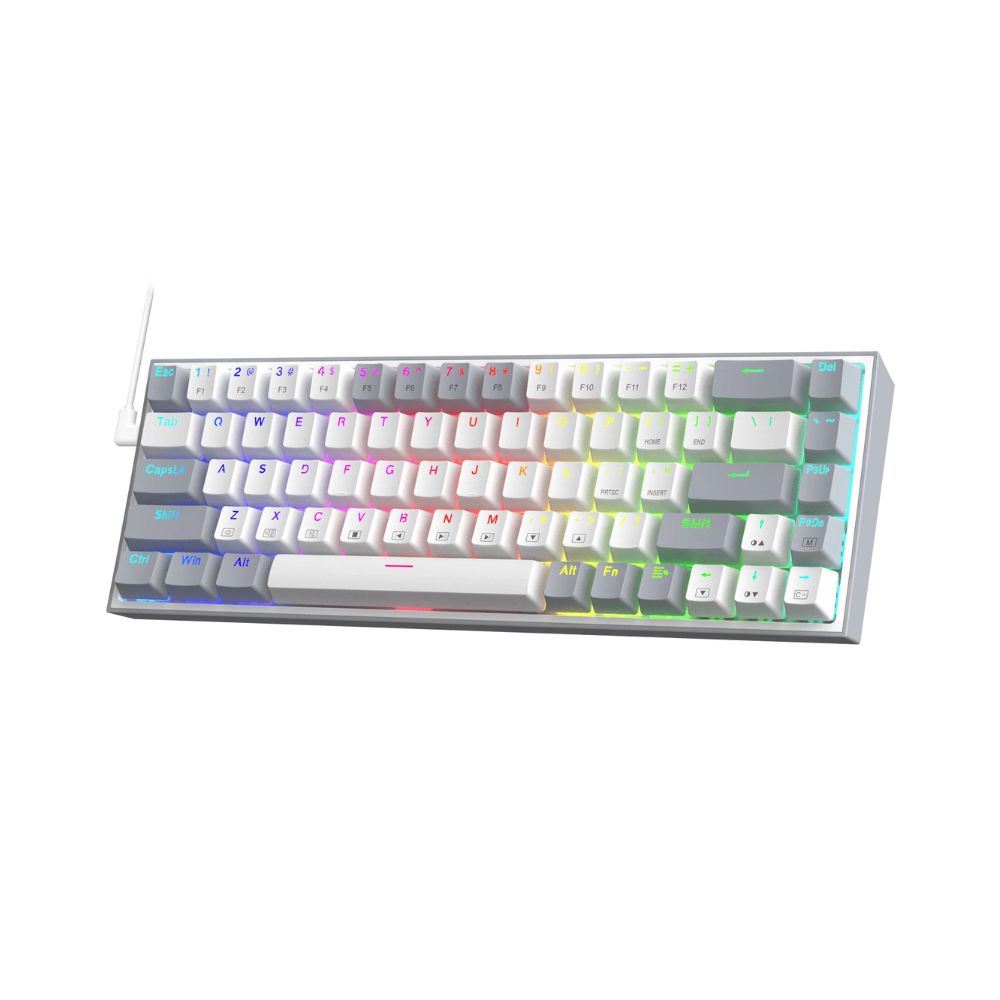 Redragon CASTOR Mechanical 65% RGB Gaming Keyboard – Grey