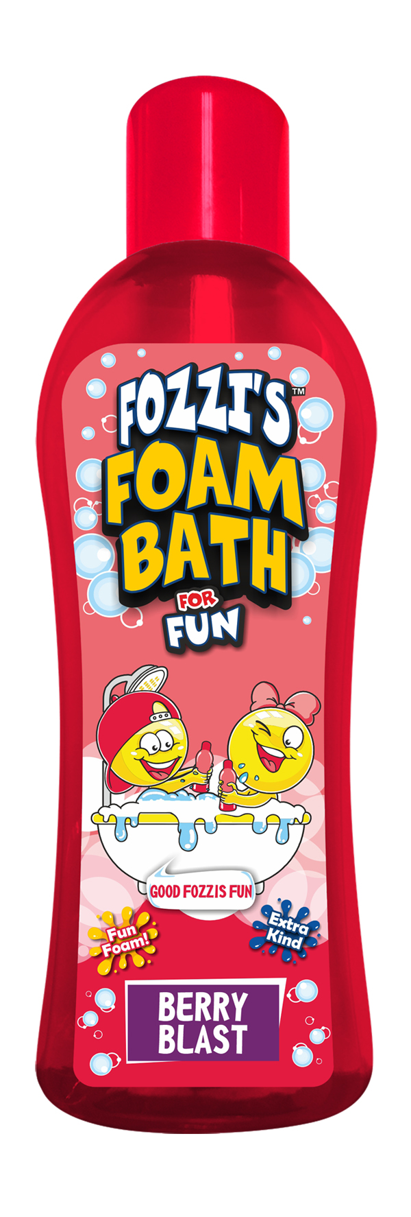 Fozzis Kiddies Foam Bath for Fun – Berry Blast 1lt