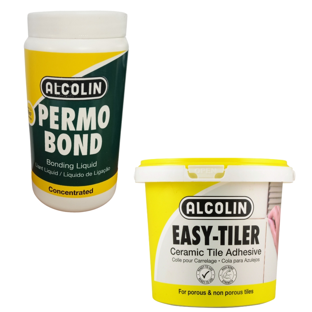 Alcolin – Easy-Tiler Adhesive – 1.5kg with Permobond – 1L