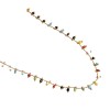 NuLuDa Jewellery-Multi Colour Bead Necklace – Gold Plated NuLuDa Jewellery-Multi Colour Bead Necklace – Gold Plated
