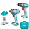 Total – Cordless Drill with Impact Driver, 2 x 2Ah Battery & Charger Total – Cordless Drill with Impact Driver, 2 x 2Ah Battery & Charger