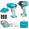 Total – 20V Impact Wrench 850Nm with Heat Gun 2 x 4Ah Battery and Charger Total – 20V Impact Wrench 850Nm with Heat Gun 2 x 4Ah Battery and Charger