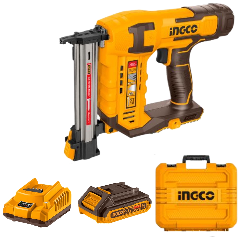 Ingco – Lithium-ion Brick Nailer (20V)