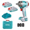 Total – Li-Ion Cordless Impact Wrench – 400Nm with 2 x 2AhBattery & Charger Total – Li-Ion Cordless Impact Wrench – 400Nm with 2 x 2AhBattery & Charger