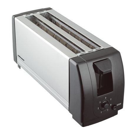 MellerwareToaster 4 Slice Stainless Steel Brushed 7Heat Settings 1300W