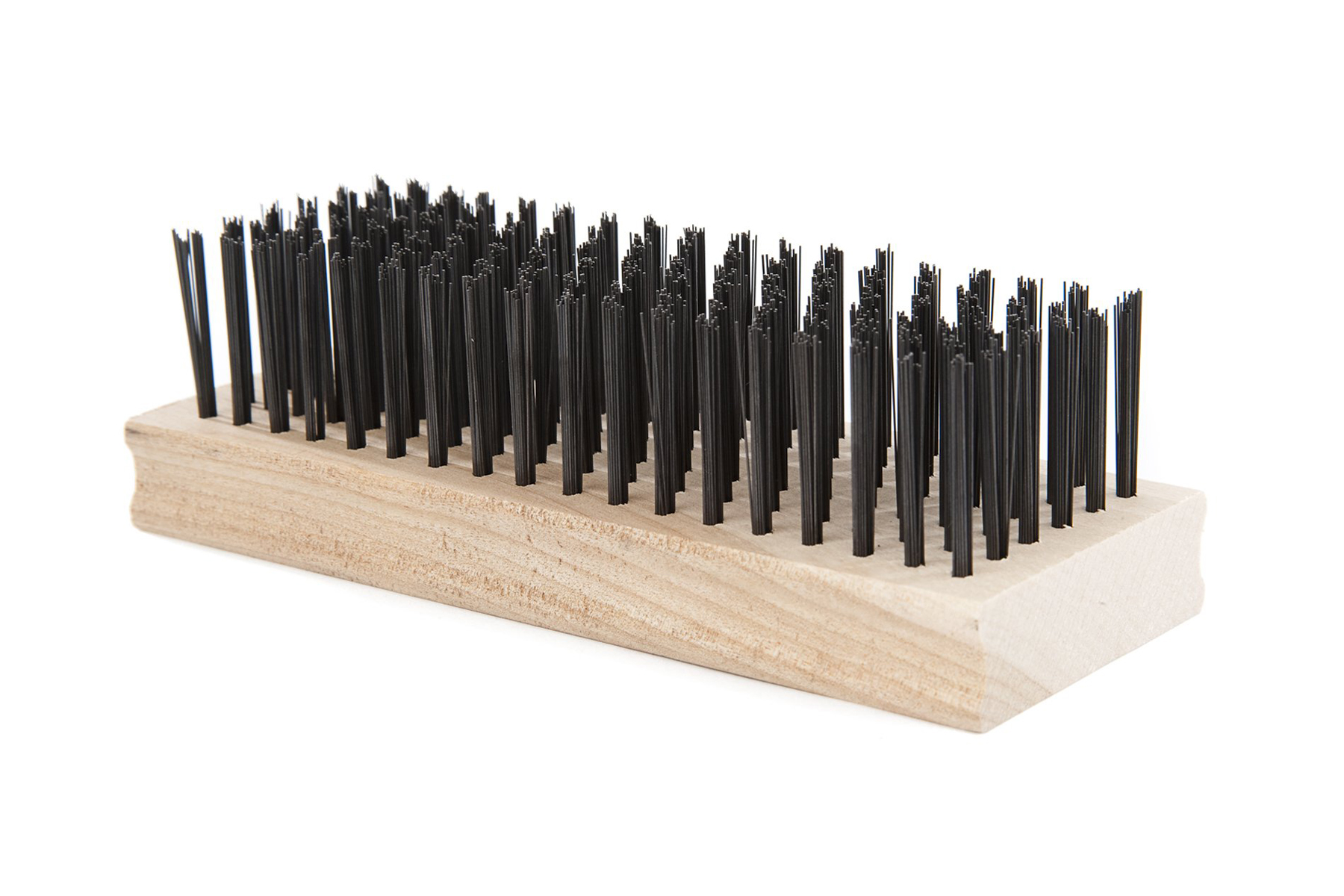 SourceDirect – Wood Steel Wire Brush – 6 Row Block
