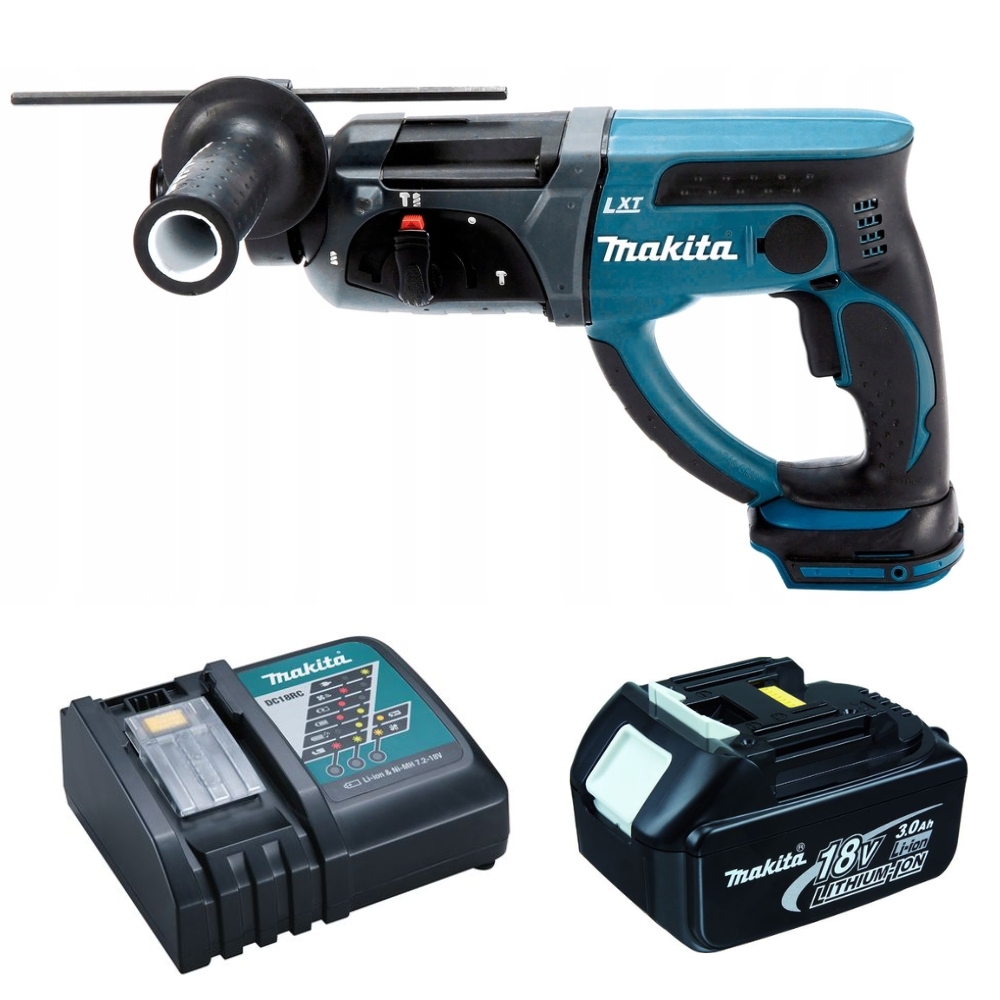 Makita – Cordless Rotary Hammer Drill with 3.0Ah Battery/Charger