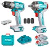 Total – Cordless Drill with Impact Wrench, 2 x 2Ah Battery & Charger Total – Cordless Drill with Impact Wrench, 2 x 2Ah Battery & Charger