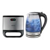 Mellerware Pack 2 Piece Glass Kettle + Sandwich Maker “Starter Pack” Mellerware Pack 2 Piece Glass Kettle + Sandwich Maker “Starter Pack”