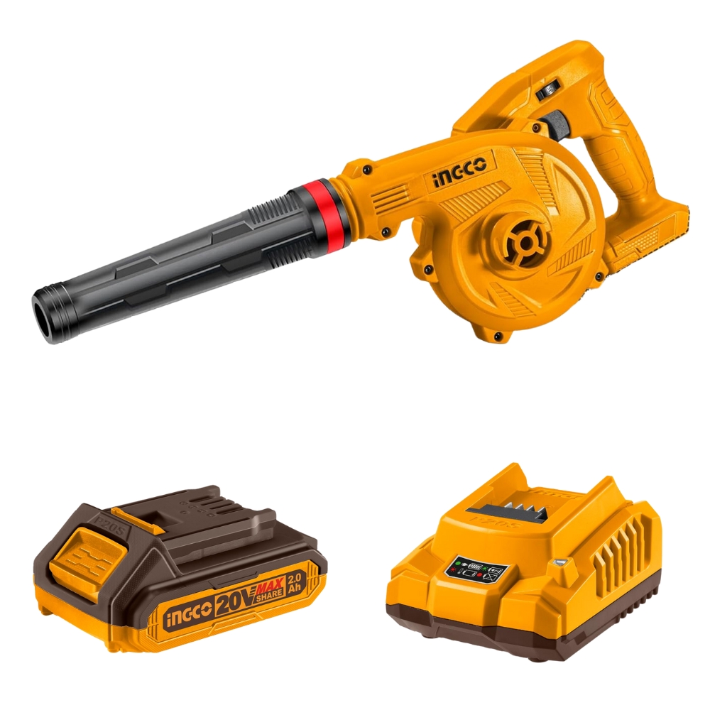 Ingco – Lithium-Ion Blower – 20V with 2.0Ah Battery and Charger