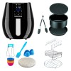 Taurus Air Fryer Digital Black 3.5L 1500W with Air Fryer Accessory Set 28Pc Taurus Air Fryer Digital Black 3.5L 1500W with Air Fryer Accessory Set 28Pc