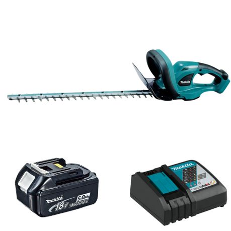 Makita – Cordless Hedge Trimmer (DUH523Z) with 5.0Ah Battery and Charger