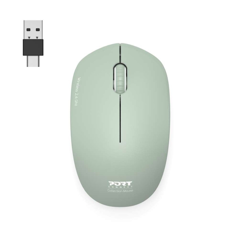 Port Connect 2.4GHz Collection II Wireless Mouse – Olive