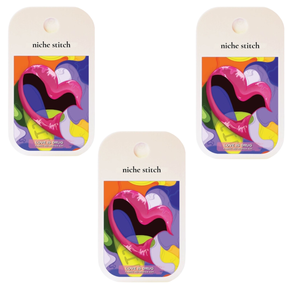 Niche Stitch – Pocket (Fabric Fragrance) Love is Drug (42ml) – Pack of 3