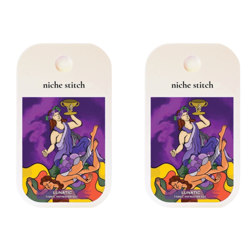 Niche Stitch – Pocket Perfume (Fabric Fragrance) Lunatic (42ml) – Pack of 2