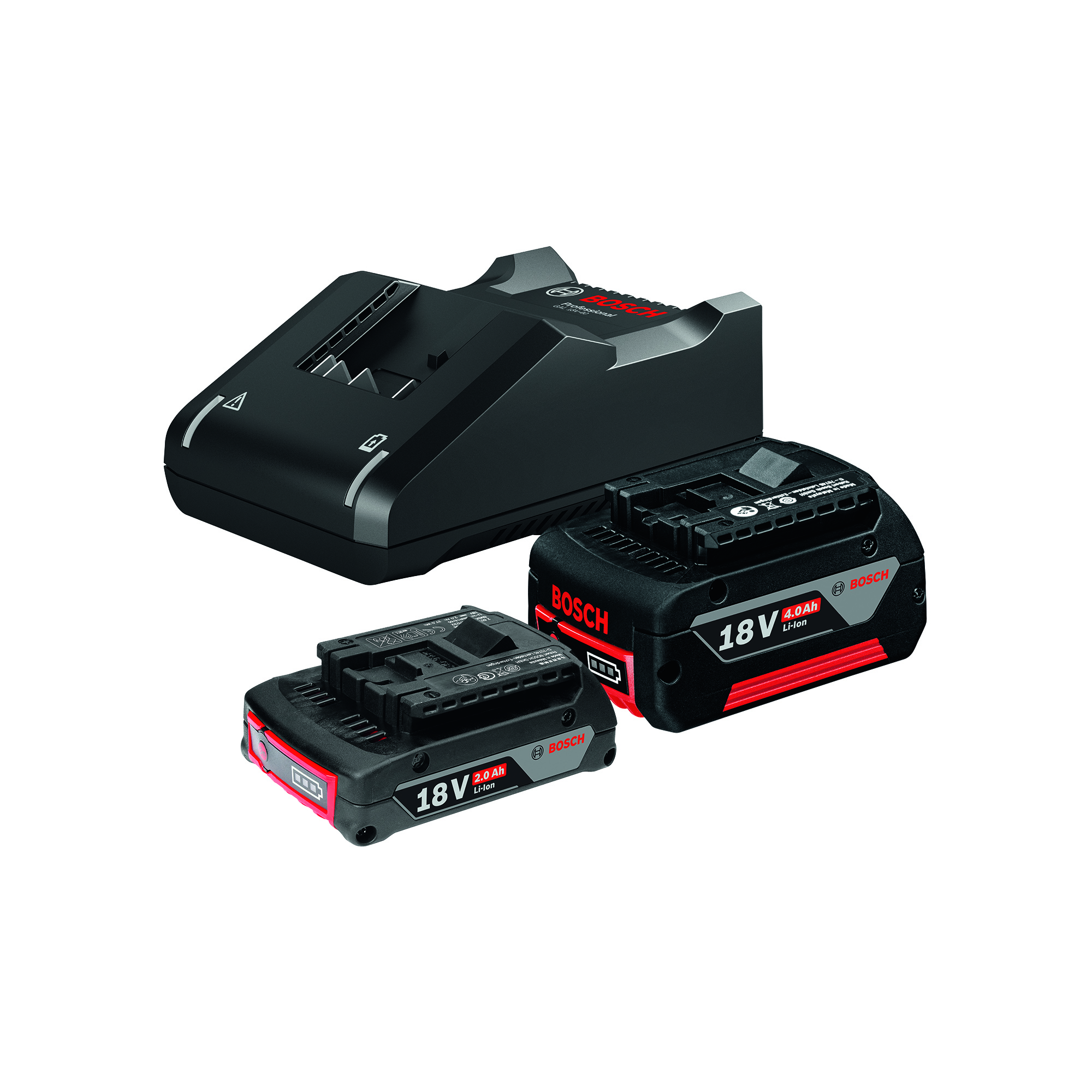 Bosch – Battery Starter Kit 1 X18V 4.0Ah, 1 X 18V 2.0Ah & 1 X GAL18V-40