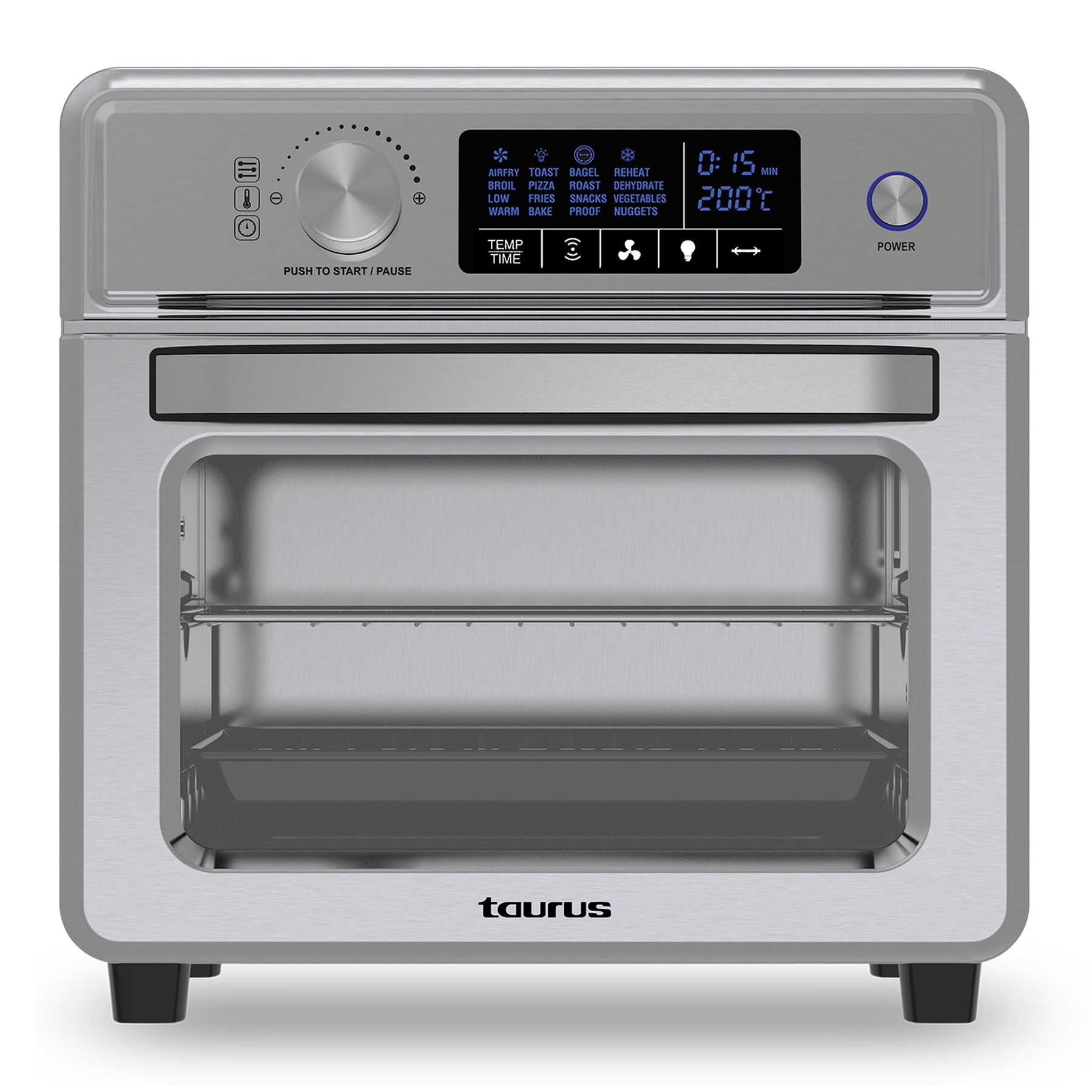 Taurus Air Fryer Digital Stainless Steel Silver 23L with WIFI connectivity