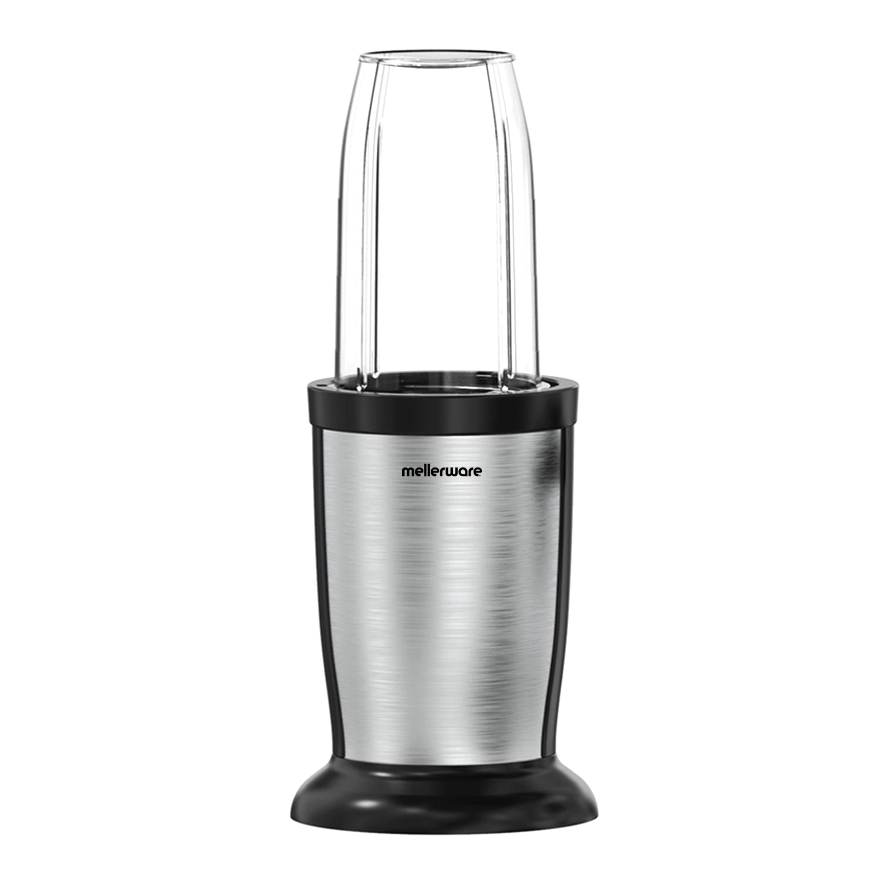 Mellerware Personal Blender With Pulse Function Stainless Steel Black 800W