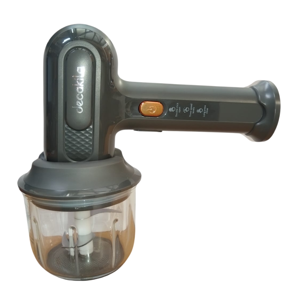Decakila – 3-Speed Cordless Hand Blender/Mixer with 300 ml Bowl Grey