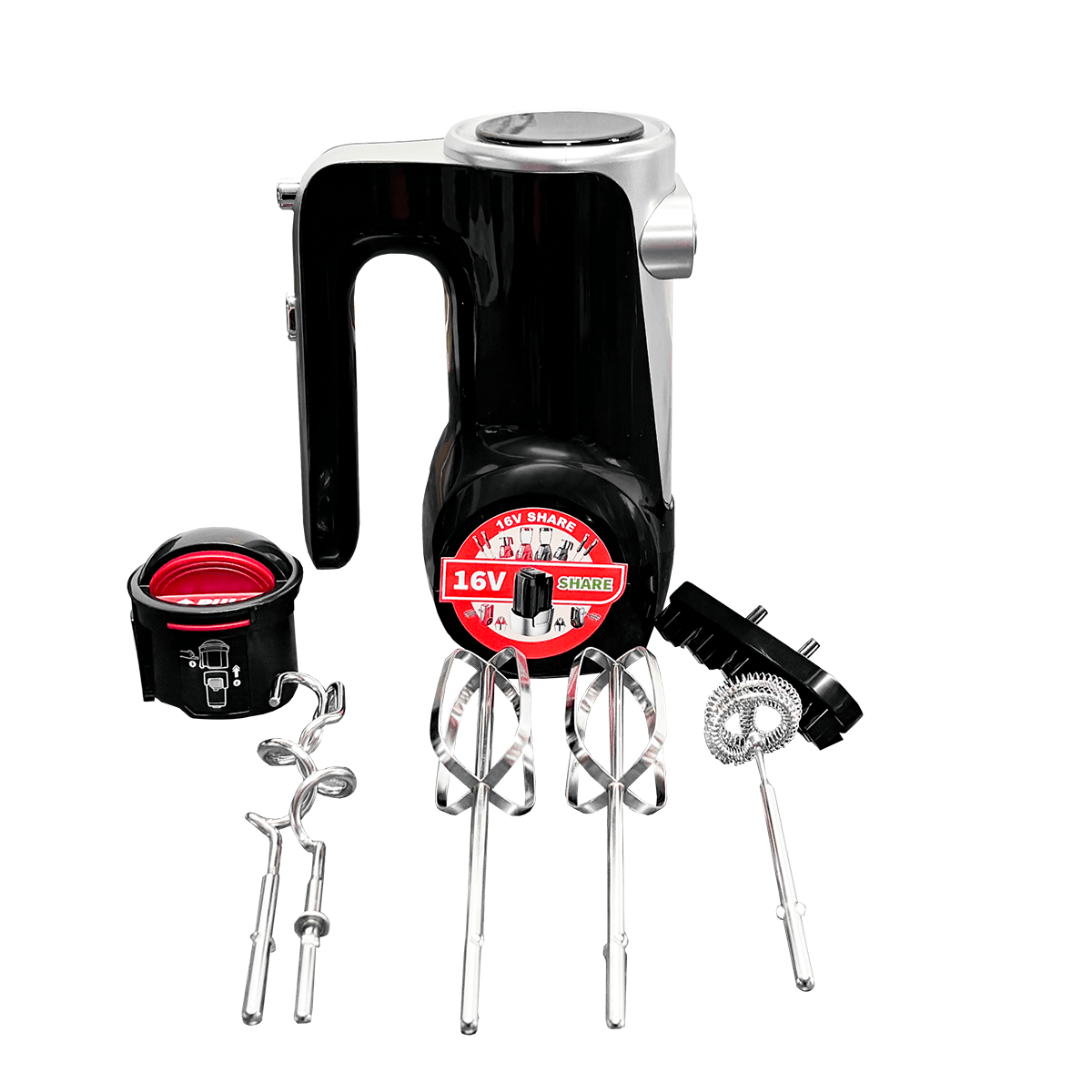 Decakila – 7 Speed Cordless Hand Mixer – Black – 16V – Unit only