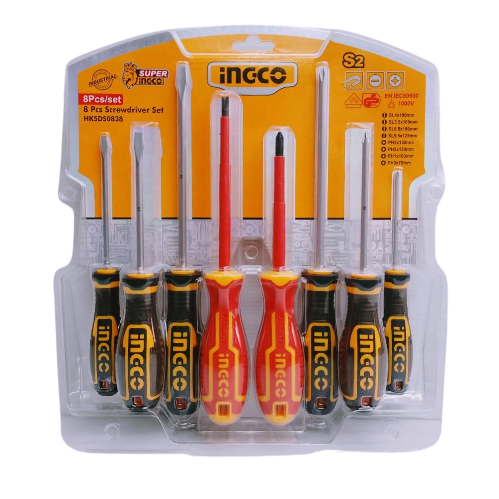 Ingco – 8Pcs screwdriver set