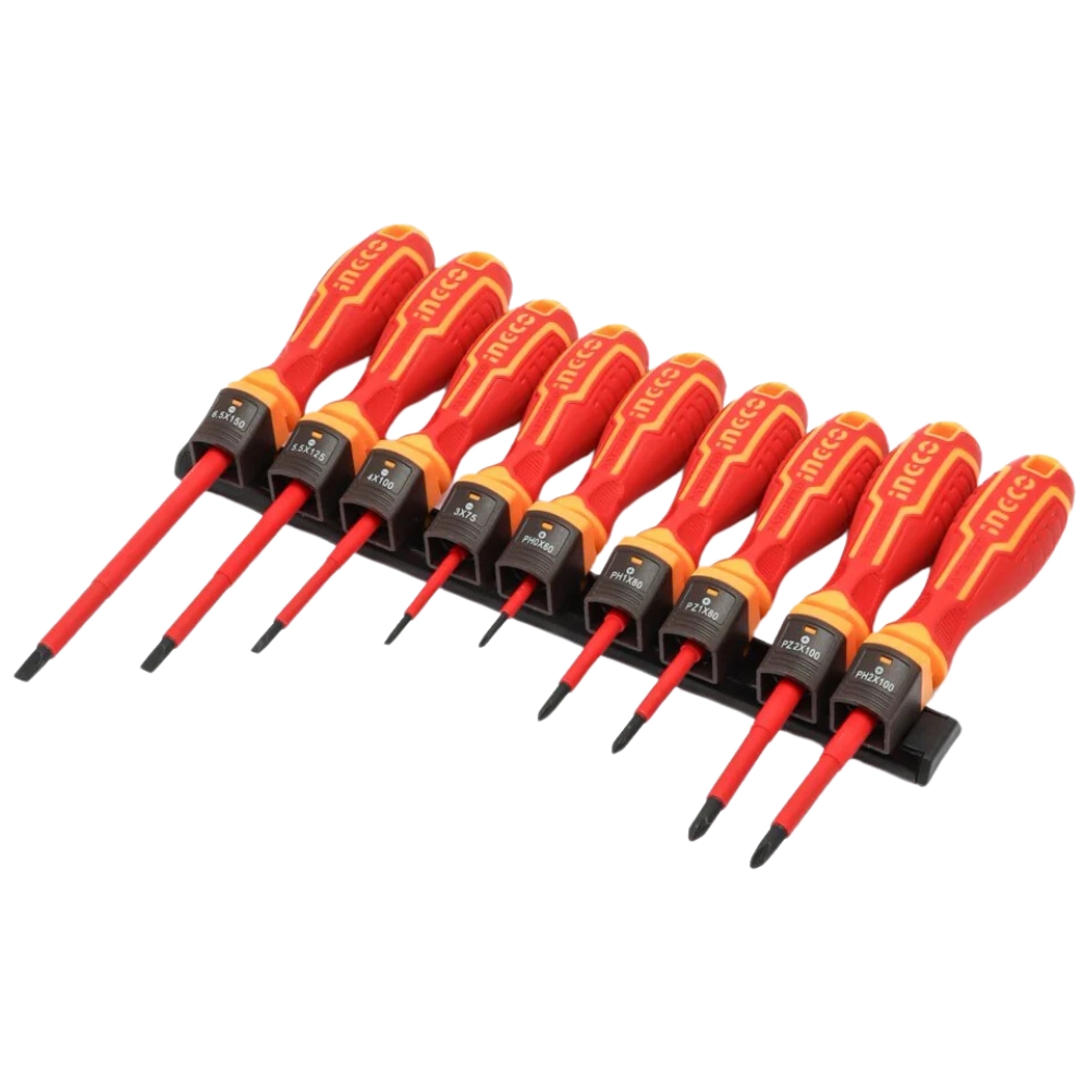 Ingco – 9 Piece VDE Screwdriver Set